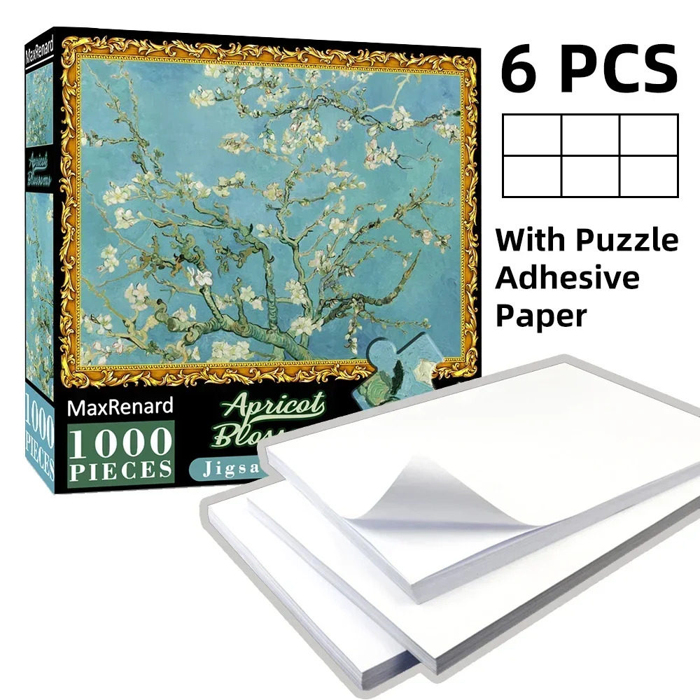 MaxRenard Puzzle 1000 Pieces for Adult Puzzle Jigsaw With Adhesive Paper 49*68cm Assembling Paper Art Puzzles Toys Holiday Gifts