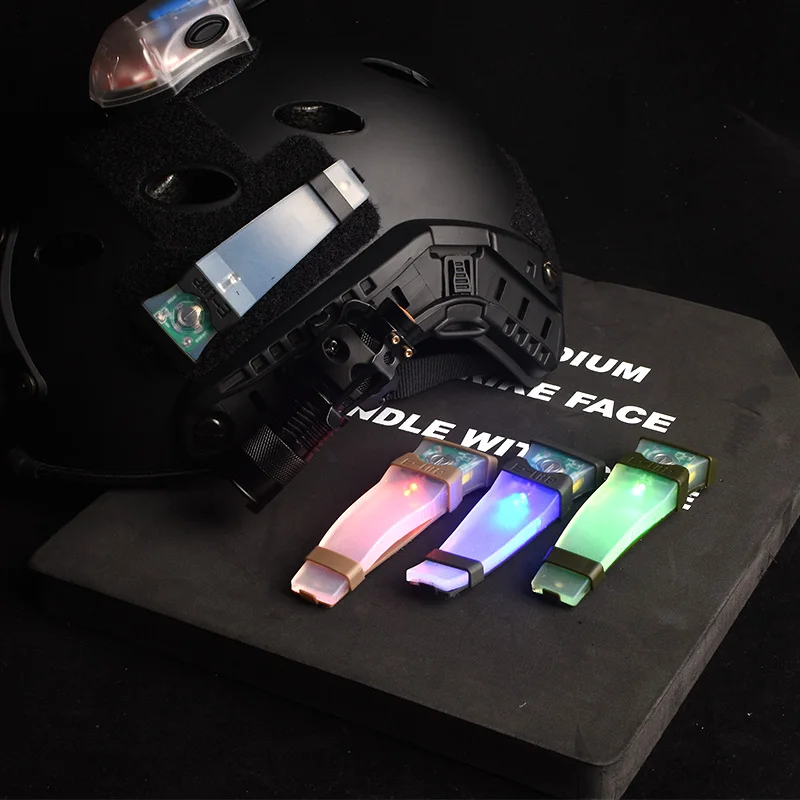 WADSN Tactical Helmet Safety Flashing Light IR Strobe Waterproof Outdoor Survival Signal Light Hiking Identification Lamp