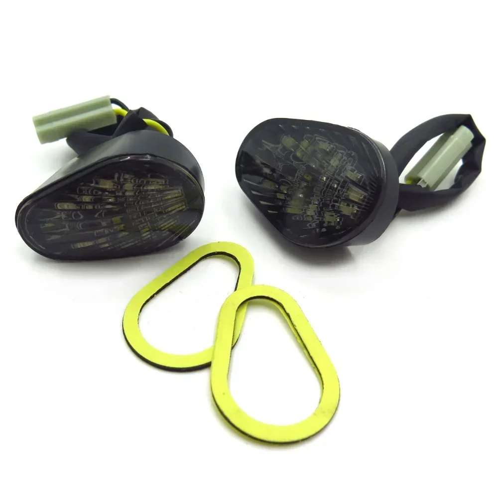 Motorcycle LED Flush Mount Turn Signal For Yamaha YZ FR6 2003-2005,YZF-R6S 2006-2007,YZF-R1 2002-2014 Smoke 3