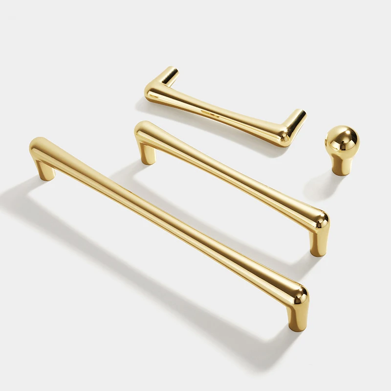 Gold Drawer Cabinet Furniture Handles Kitchen Handles for Cabinet Knob Door Drawer Furniture Kitchen Gray Simplicity Hardware