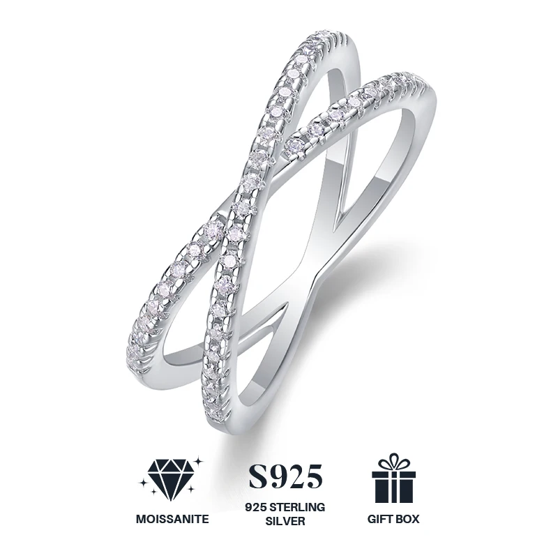 

Moissanite Ring, 925 Sterling Silver & 18k Gold Plated, for Women, Wedding Ring, Perfect Unisex Gift For Everyday & Milestones