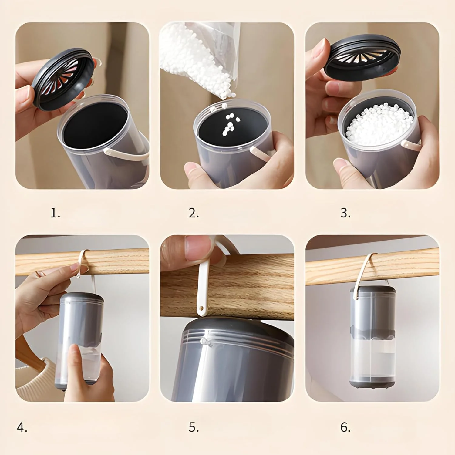 ตัวดูดซับความชื้นแบบใช้ซ้ําได้, ตัวดูดซับความชื้นสําหรับตู้เสื้อผ้า, กล่องเครื่องลดความชื้น, เครื่องลดความชื้นในตู้เสื้อผ้า, ตัวดูดซับน้ํา, แคลเซียมคลอร์