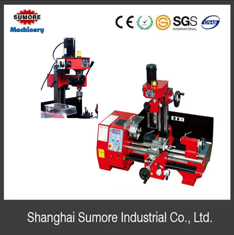 Sumore Mini Draaibank Frezen Boring Combo Machine Sieg Sm4 Sp2303