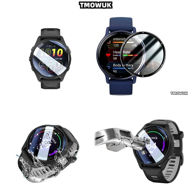 

For Garmin Forerunner 158 165 245 255 255s 265 265s Oil Repellent Screen Cover.