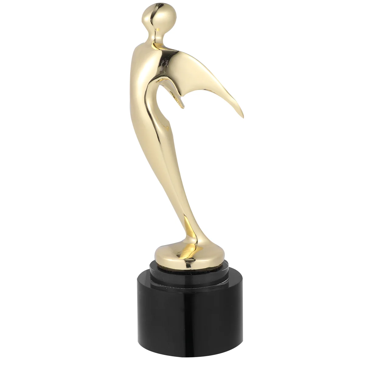 

1PC Metal Golden Award Trophy Gold Flying Man Trophy for Children Party Favors Reward Prizes metal award trophy