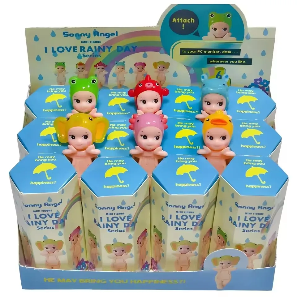 Sonni Angel I LOVE RAINY DAY Series صندوق أعمى هاتف أصلي لتزيين الكمبيوتر هدية عيد ميلاد وعيد الميلاد الغامض