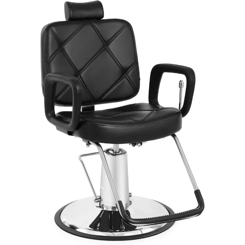 Hydraulic recliner Barber salon chair Hair stylist Heavy Duty Tattoo chair Shampoo beauty salon equipment left hand