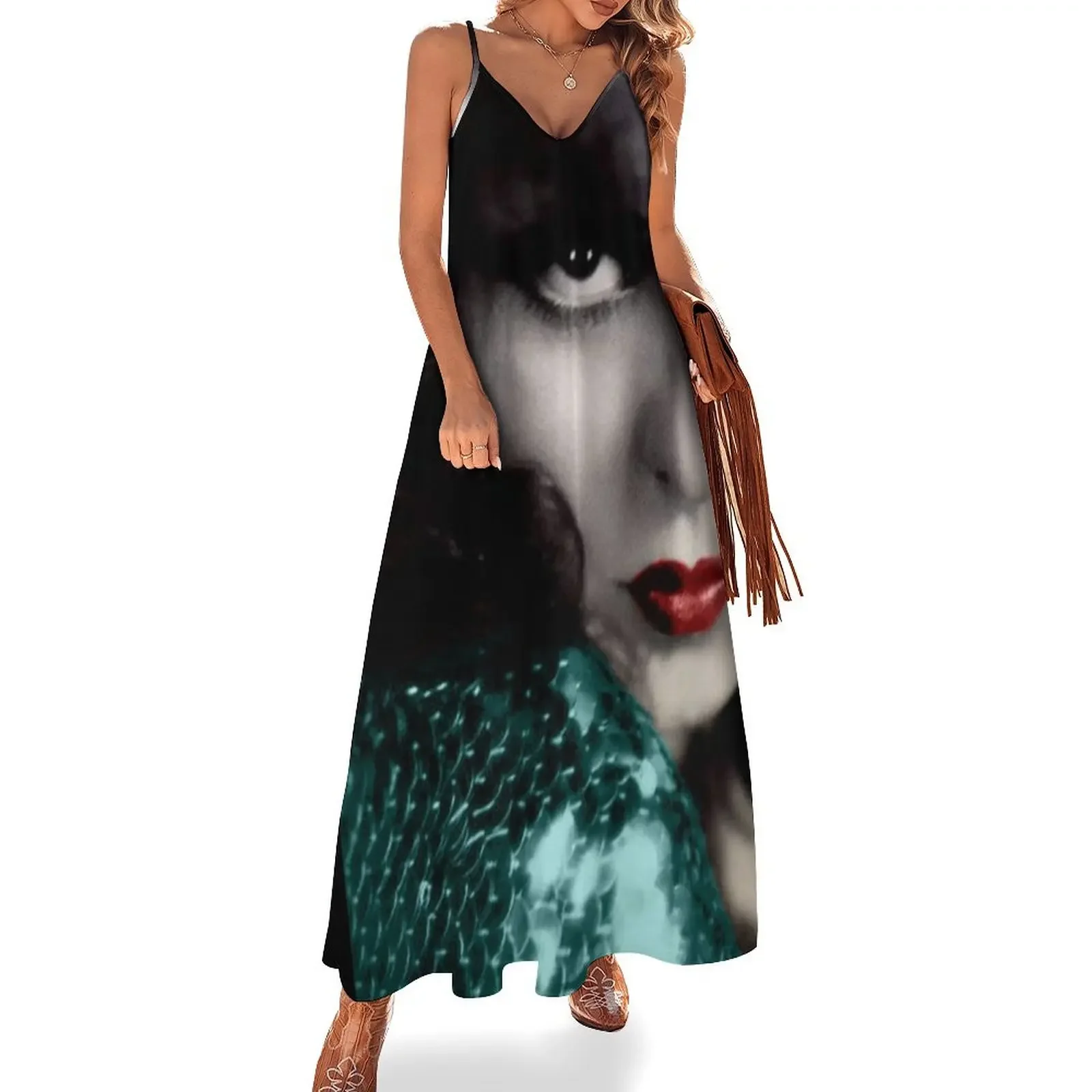 

Clara Bow in mermaid dress Sleeveless Dress elegant chic wedding evening dresses dresses for woman 2025 dress for women