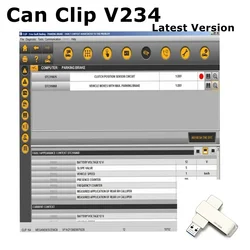 2024 ultimo Software può Clip V234 per Renault Can Clip OBD2 software diagnostico + Reprog V191 + dialugys V4.72 tramite Download Link