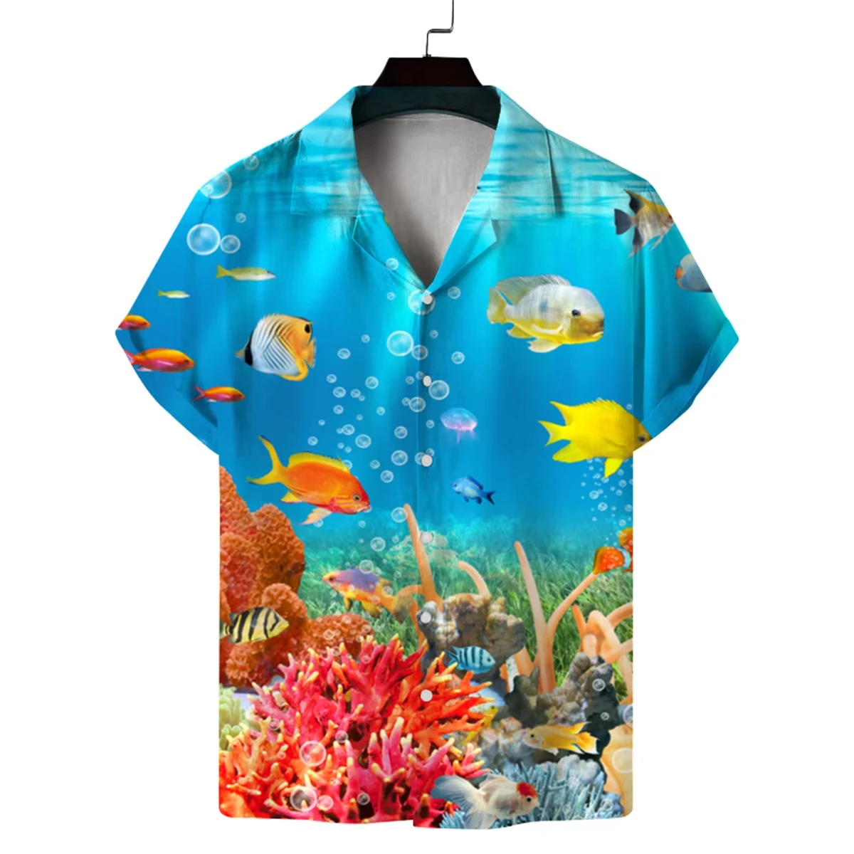 Hawaiian Shirt for Men's Retro 3D Printed Flowers Beach Shirts Blouse for Men Shirt Casual Vacation Street Fashion Short Sleeves
