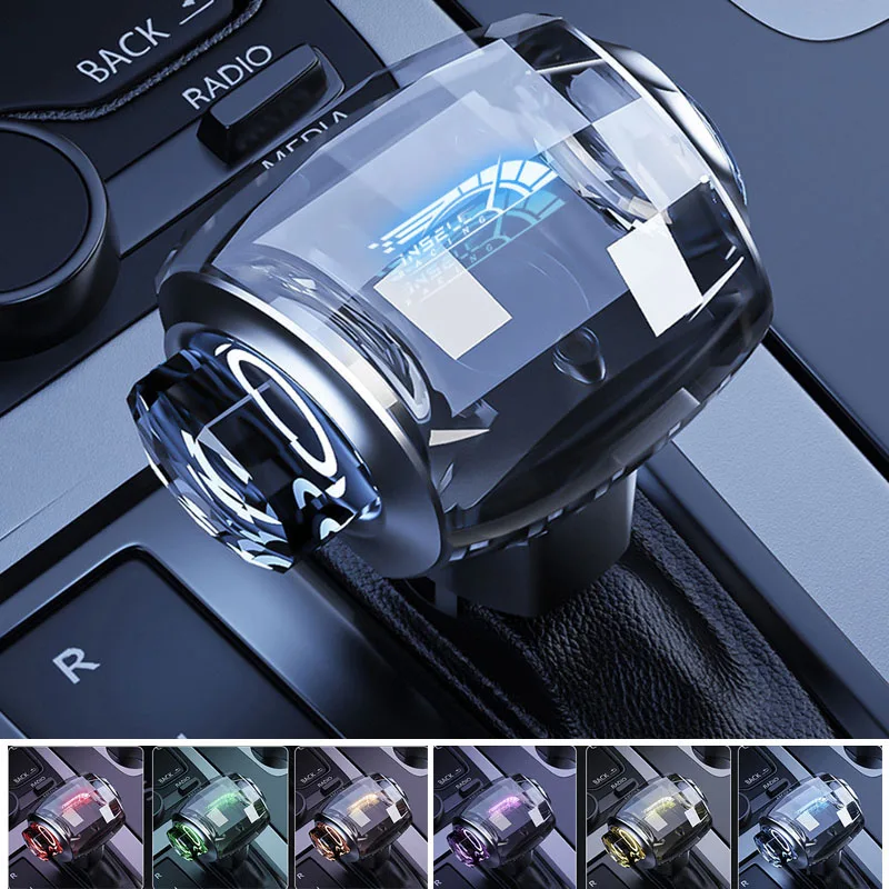 

Car Tuning Automatic Button Crystal Shifter Header LED Touch Illuminated Shifter Lever Header