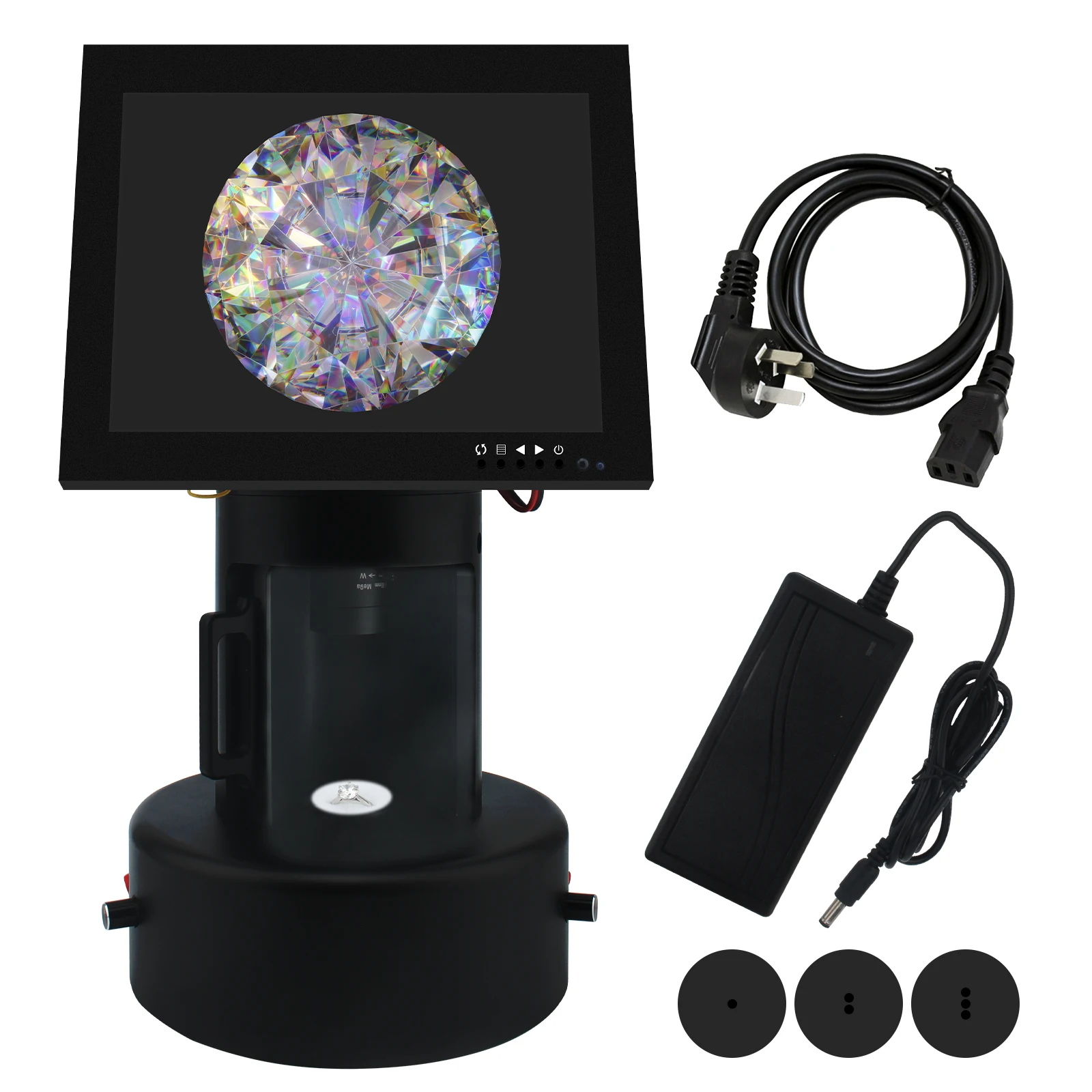 

LCD Screen Digital Microscope Top-Grade Jewelry Diamond Color Viewer for Jewelers Exhibitions