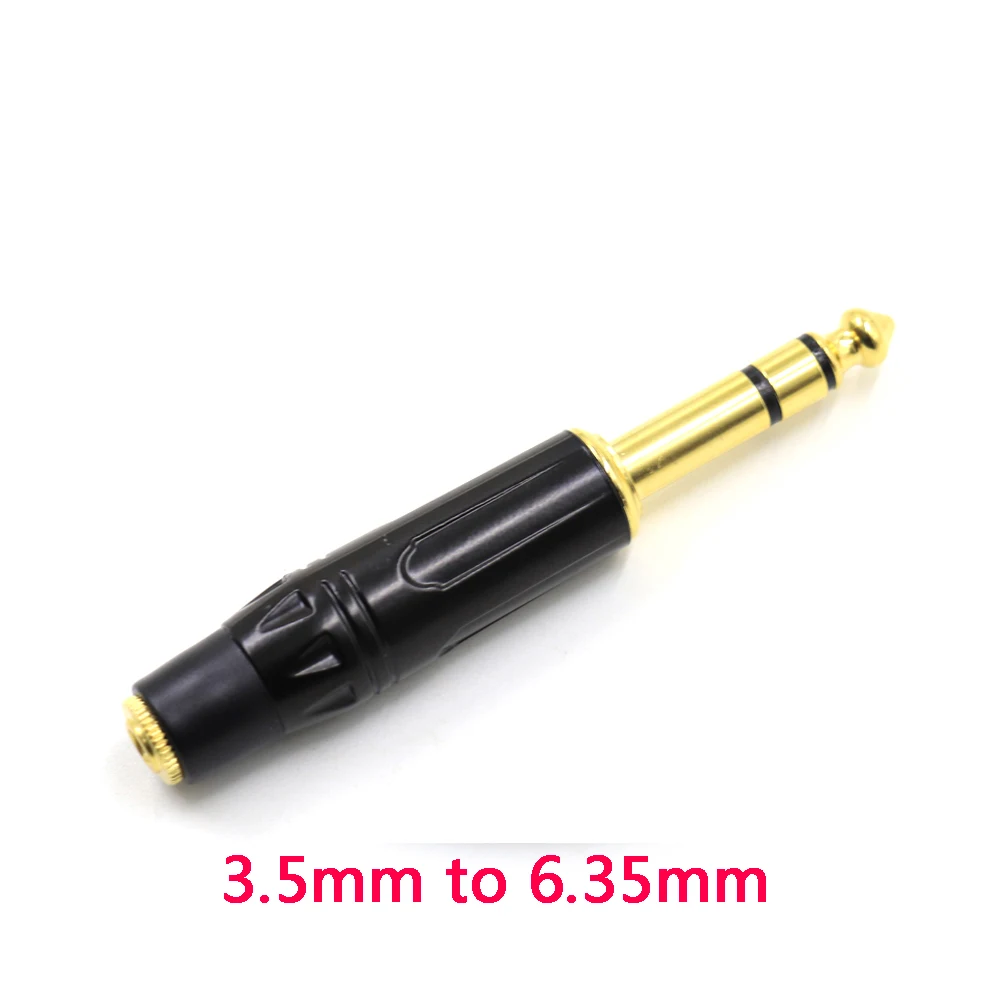 

TOP-HiFi Ultra Short 1/4 6.35mm TRS Male to 2.5/3.5/4.4mm Balanced Female Adapter Converter Gold Plated