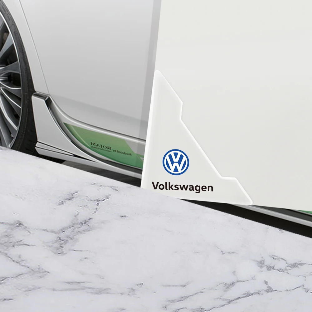 2/4Pcs Car Front Door Corner Cover Anti-Scratch Protector Bumper Sticker For Volkswagen VW Scirocco Beetle Tiguan Touran CC Golf