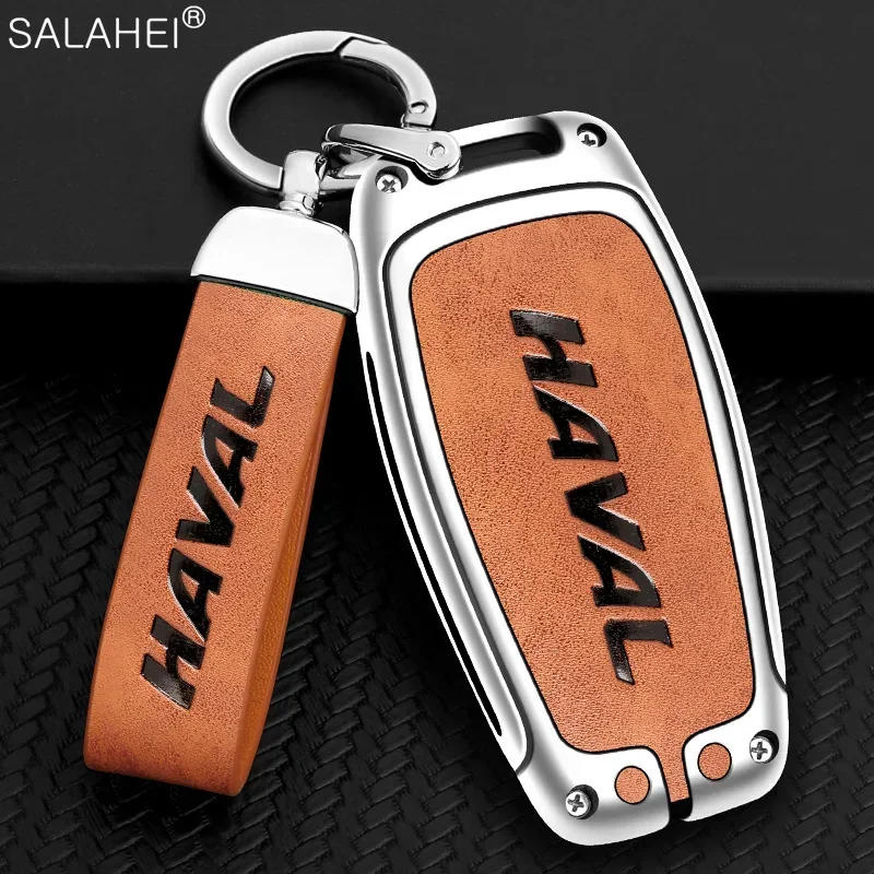 Leather car key cover case bag Shell holder fob for Great Wall Haval hover h1 h4 h6 H7 H8 H9 F5 F7 F7X H2S GMW Coupe accessories