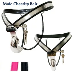 Manyjoy New Arrival Male Chastity Belt Device Stainless Steel Cock Cage with Double Wires Back Adjustable Panties BDSM Sissy Sex