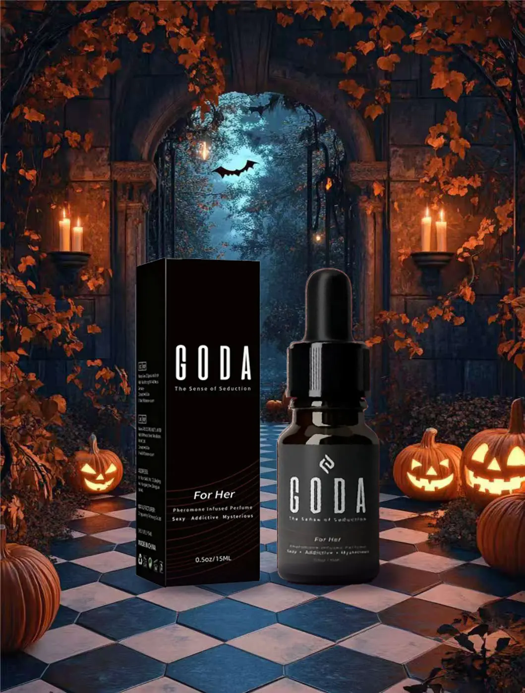 

GODA (черный) мужские и женские общие духи с феромонами, эфирное масло, подарок на годовщину, подарок на день рождения, повышение аттракции, 15 мл