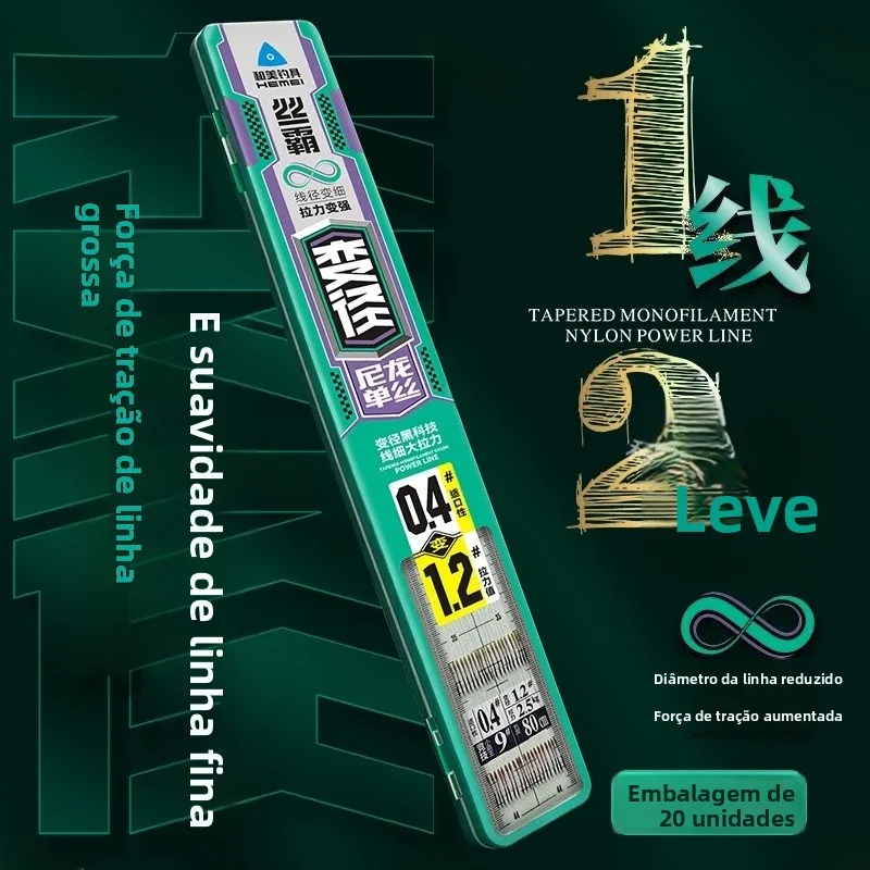 hemei-fishing-tackle-nouveau-silk-dominator-sub-ligne-a-diametre-variable-20-ensembles-sans-nœud-superieur-bas-epais-ligne-fine-adaptee-pour