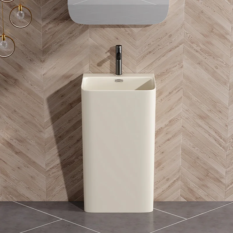 حوض غسيل عمود من نوع عمود الفندق، حوض غسيل منزلي، شرفة، فناء، حوض غسيل من نوع الأرضية الخارجية #5