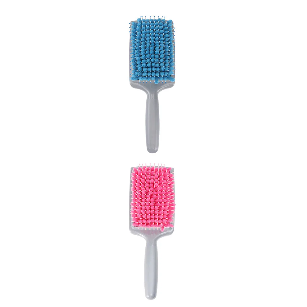 2 Pcs Dry Hair Comb Sponge Fast Dryer Combs Quick Drying Absorbe Cushion Absorbent Care Brush Microfiber Bristles Hairbrush