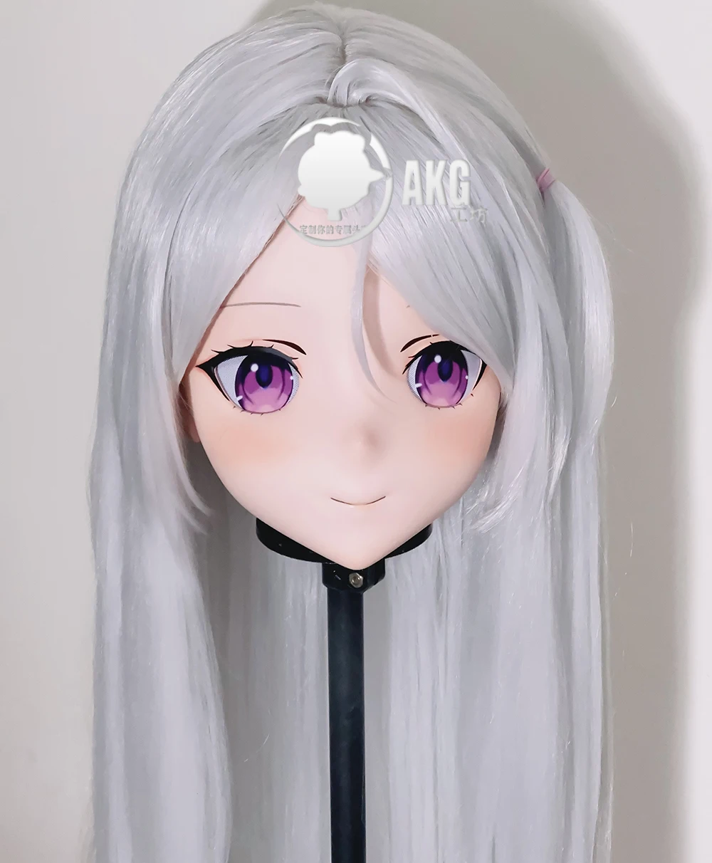 Feminino/Menina Resina Completa e Meia Cabeça Máscara com Fechadura, Personalidade Personalizado, Anime Cosplay, Anime Japonês, Crossdressing, Kigurumi, AL111