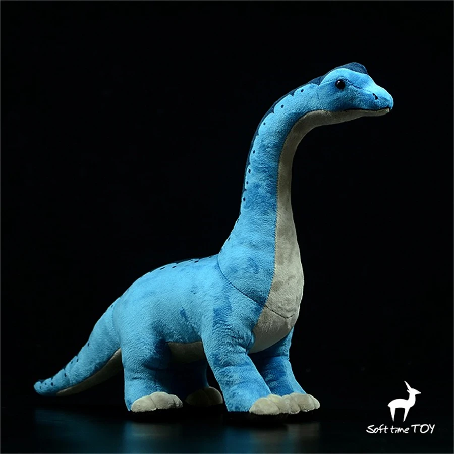 Brachiosaurus High Fidelity Anime Cute Jurassic Plushie Dinosaur Plush Toys Lifelike Animals Simulation Stuffed Doll Kawai Toy