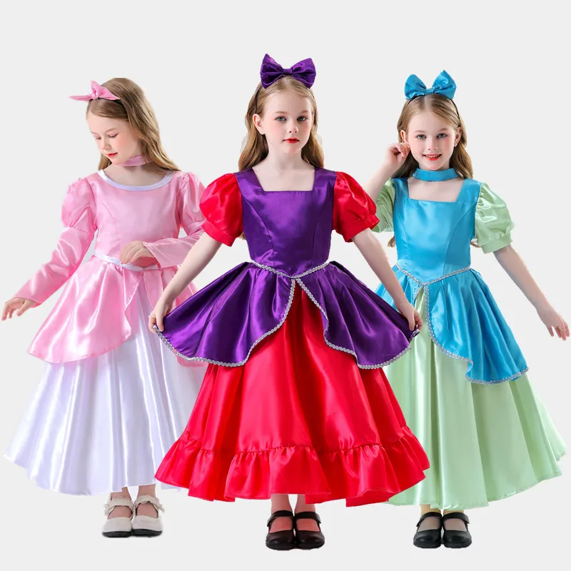 

Новый детский костюм Fairy T Princ Dr, платье для выступлений на сцене, платье из полиэстера, ролевая игра для девочек Dr