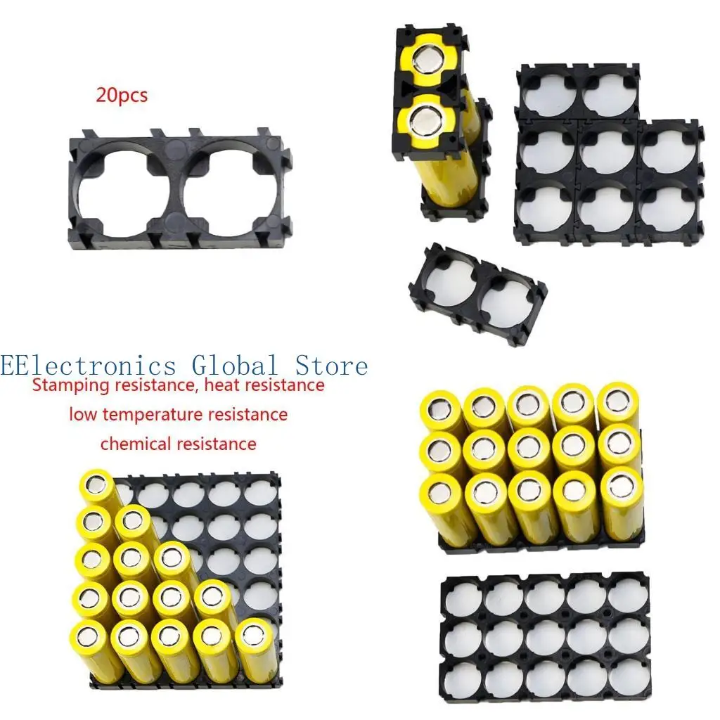 

462B 21700 Battery Holder Bracket Cell Safety Anti Vibration Plastic Battery Brackets