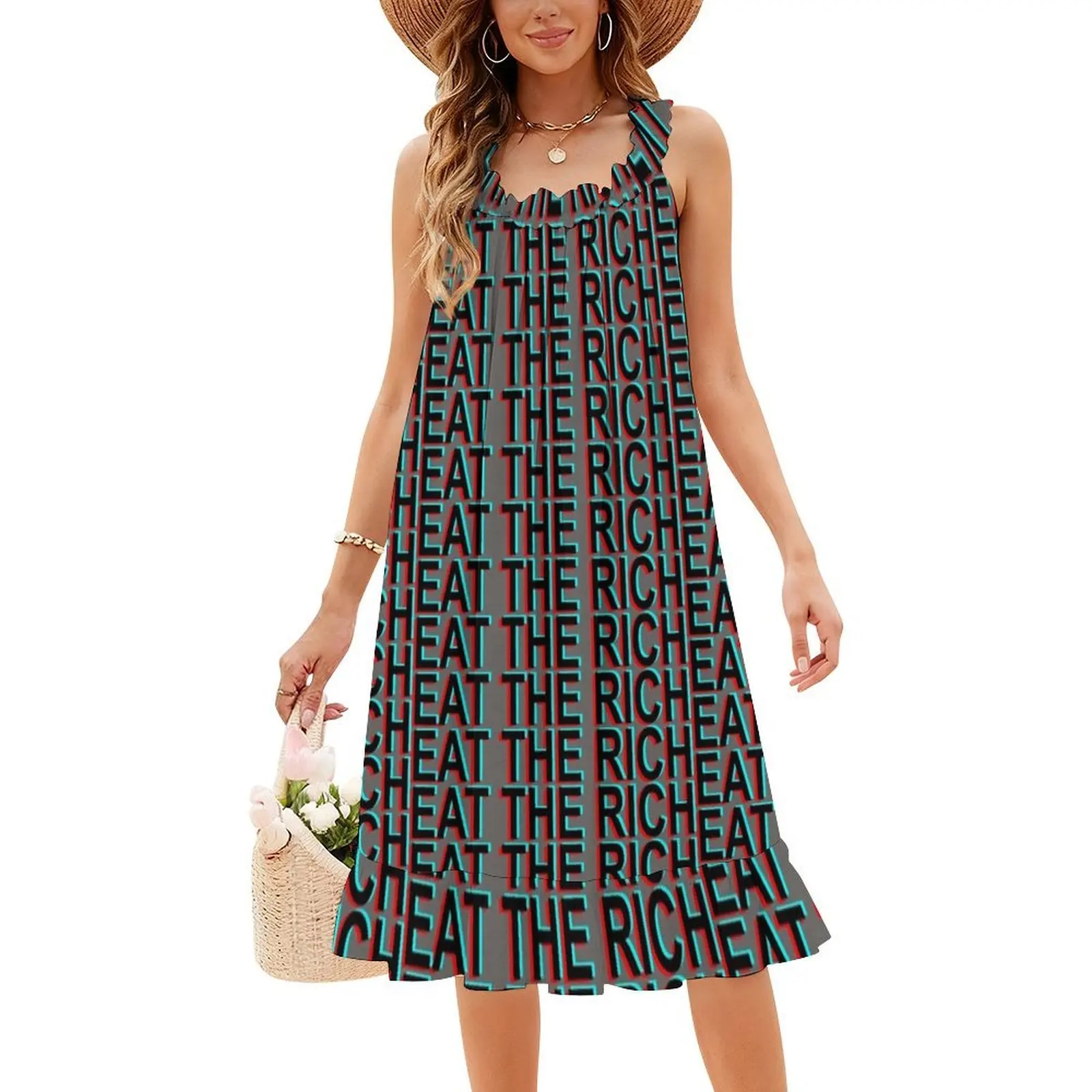 Eat The Rich Women's Elegant Party Dress A-Line Dress With Short/Long/Sleeveless Options Dystopia Hunger Games End Of The World