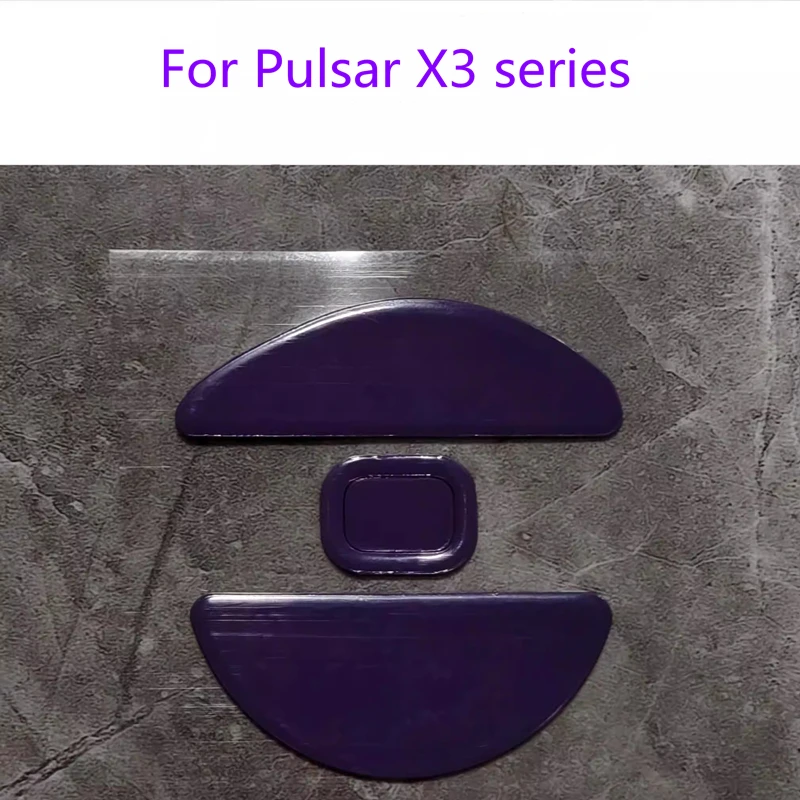 1 Set PTFE Anti-Collapse Arc-Edged Mouse Skate For Pulsar X3 Series Similar To Obsidian Air Purple Haze Mouse Feet Glides