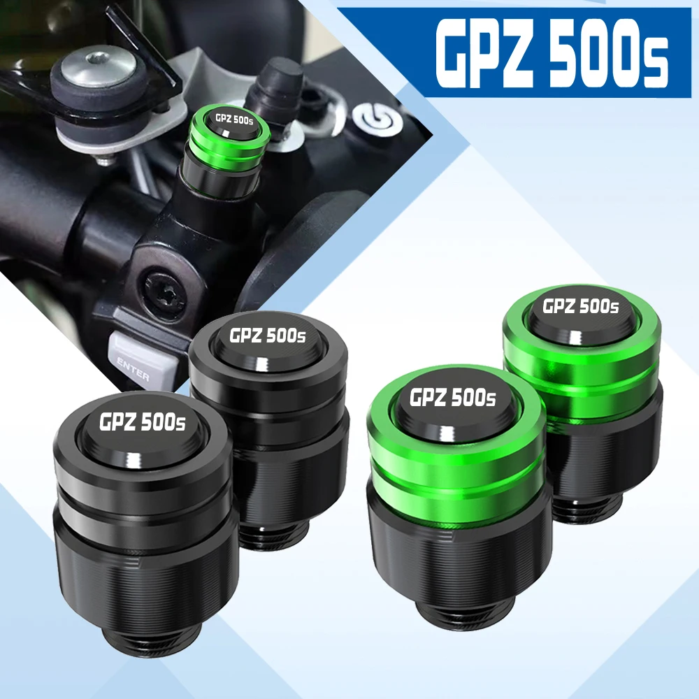 

Motorcycle Tire Valve Stem Caps Covers Rear Mirror Screw FOR Kawasaki GPZ500S GPZ500 GPZ 500 S 1990-2009 2008 2007 2006 2005