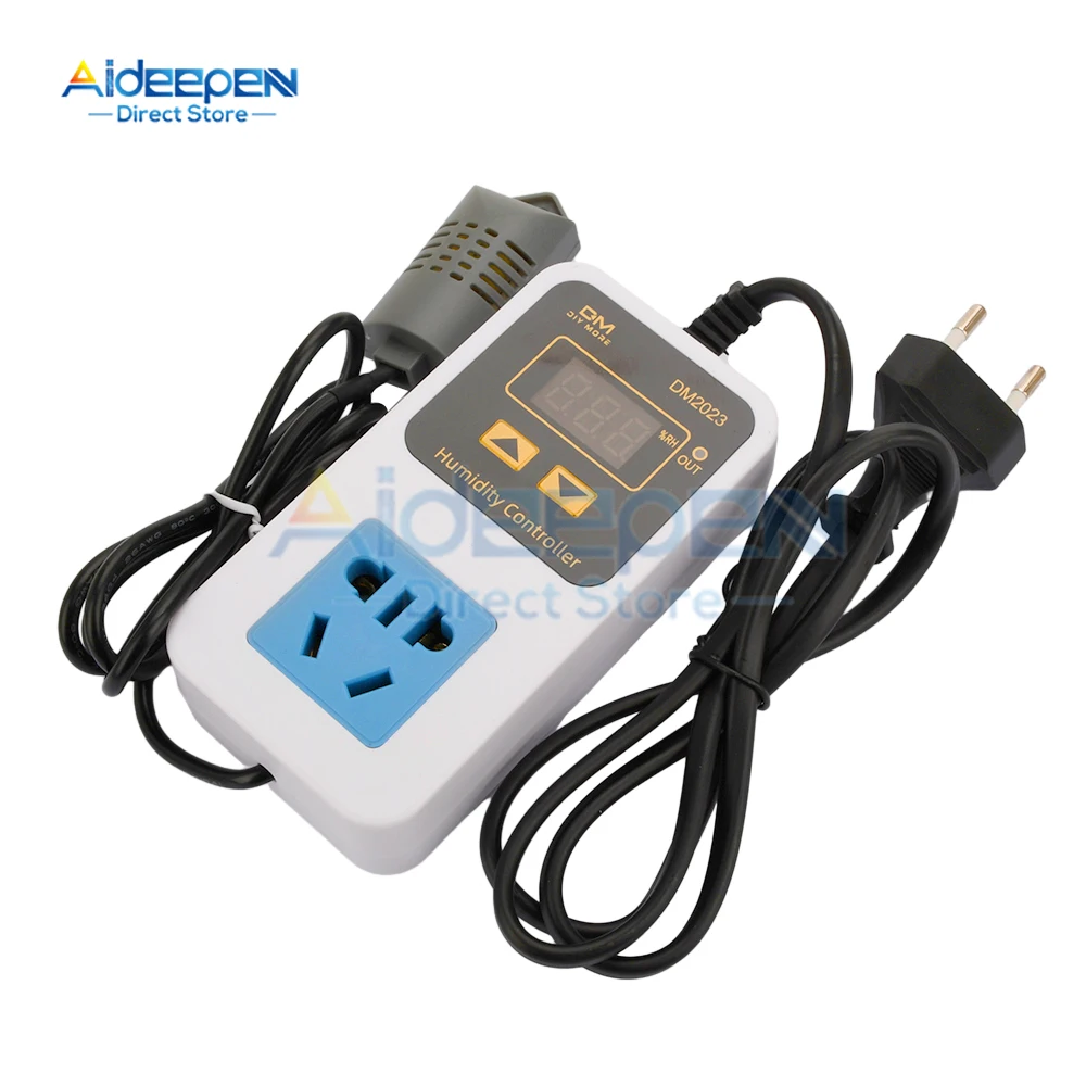 DM2023 LED Digital Display Humidity Controller Humidifier Humidification and Dehumidification Smart Humidity Control Socket