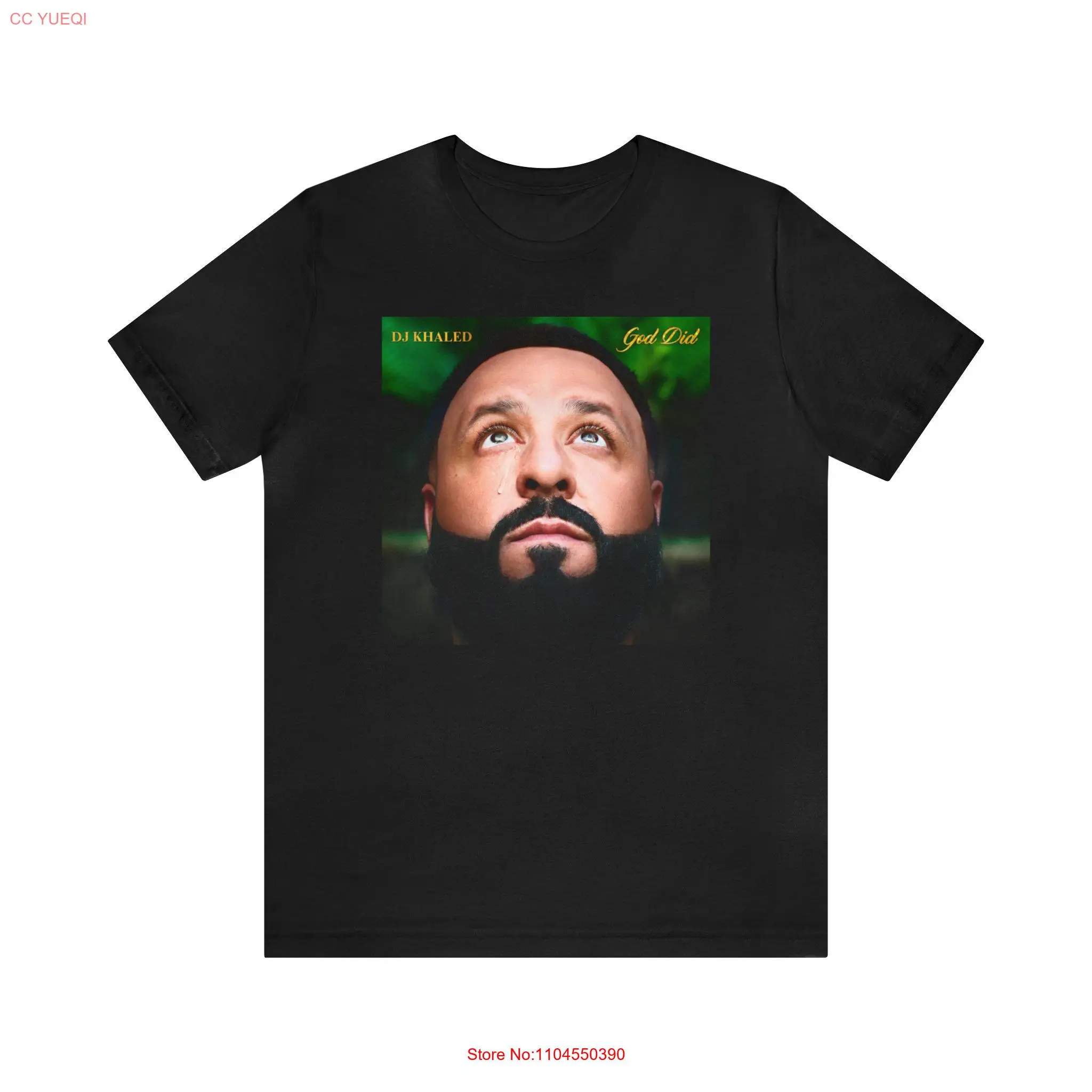 

Футболка DJ Khaled God Did Джерси с длинными или короткими рукавами