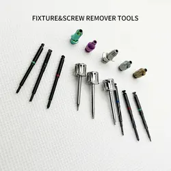 Dental Broken Implant Screw Abutment Screw Extractor Reverse Drill Failed Fixture Remover Implant Screws remover Claw drill Tool