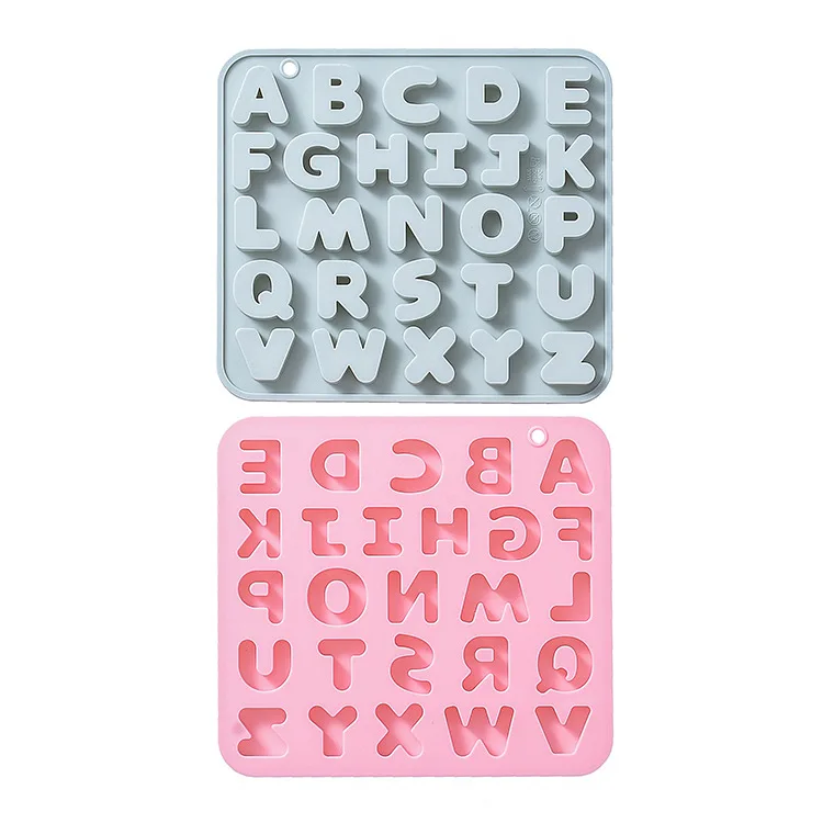 26Cavity English letters Silicone Mold 3D Chocolate Mold Cake Candy Mold Baking Tool DIY Fondant Decor Craft Cookie Mould view 4