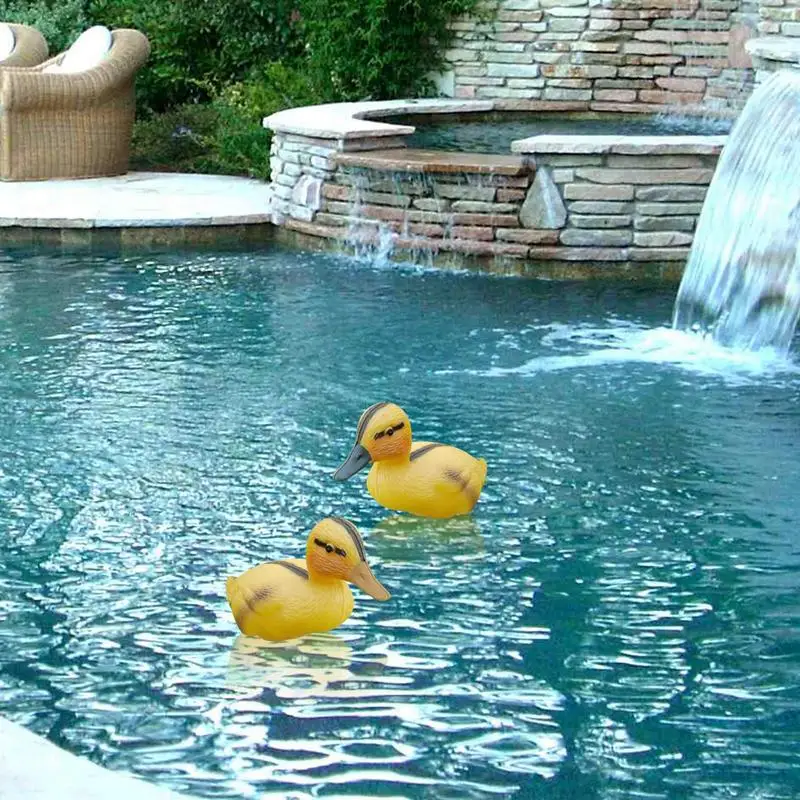 Floating Duck Decoy Realistic Miniature Figurines Floating Duckling Decoys Floating Duckling Decoy Realistic Animal Outdoor