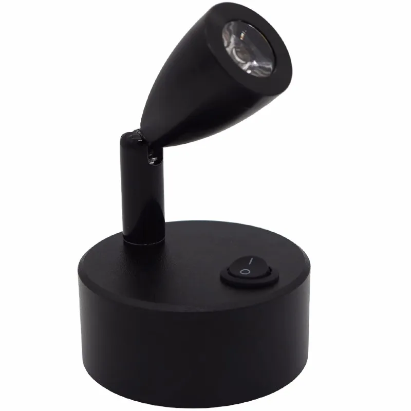 LED Dry Battery Spotlight Emergency Jewelry Counter Lamp Manual Display Case Exhibition Display Cabinet Wedding Simple Installat