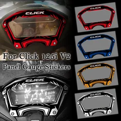 For Honda Click 125i V2 CLICK 125 i v2 Motorcycle Dashboard Panel Gauge Decorative Reflective Stickers Moto Accessories Decals