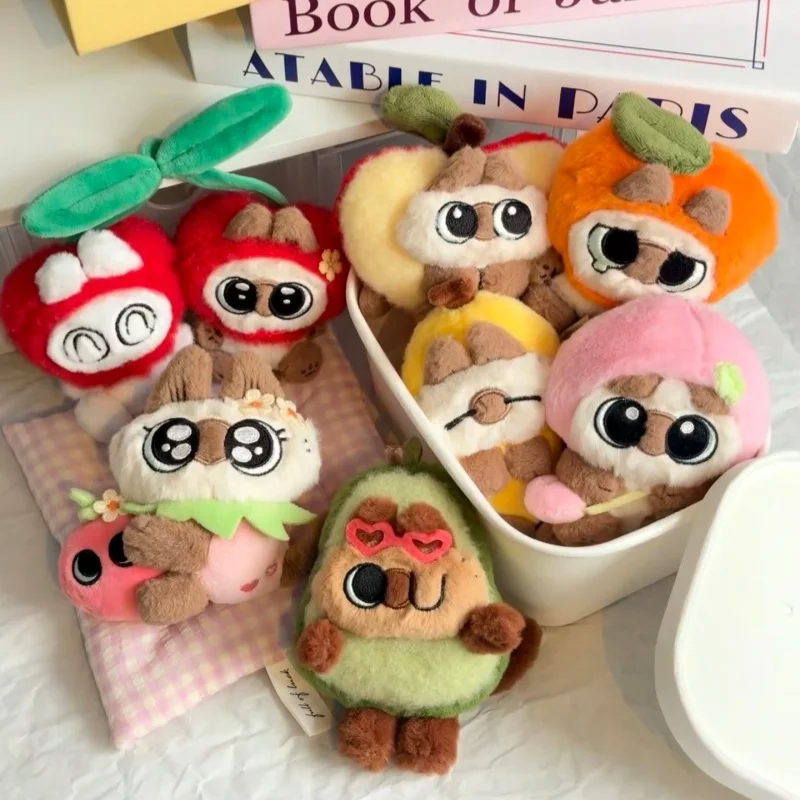 

Genuine Siamese Cat Fruity Azukisan Series Plush Dolls Refrigerator Magnet Blind Box Decor Surprise Box Kawaii Cat Birthday Gift