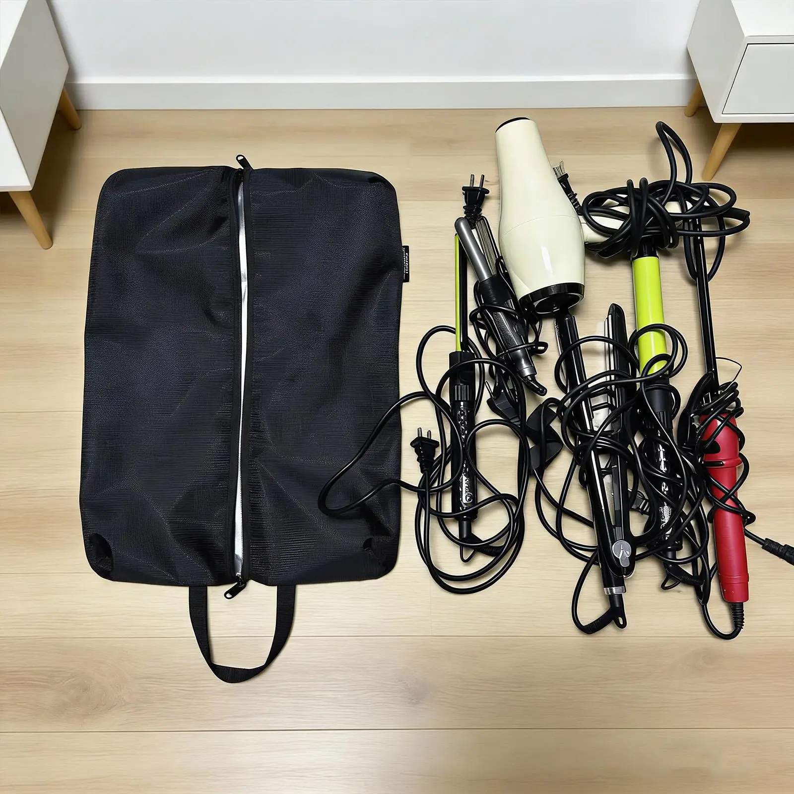 

Сумка для хранения плойки, портативный термостойкий чехол из оксфорда, складной органайзер для путешествий или домашнего использования