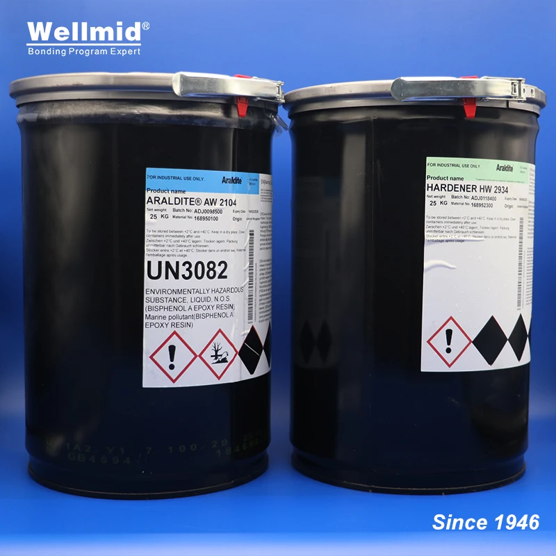 

HARDENER HW2934 Curing agent for epoxy resin with ARALDITE aw 2104 combine into translucent rapid AB glue bonds metals ceramics