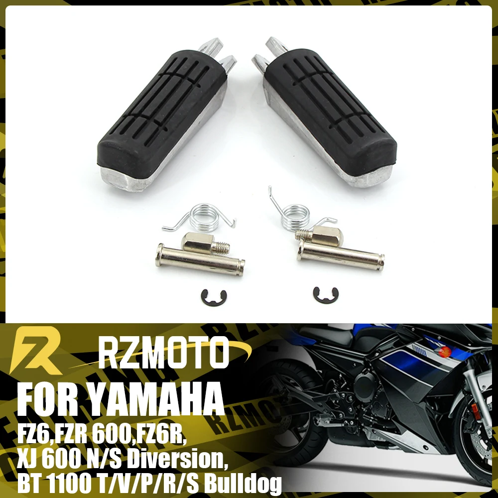 

Front Foot Rests Pedal Bracket Assembly Kit For YAMAHA FZR600 XJ600 YZF600 TDM900 XJ900S Motorcycle Folding Parts Straight grain