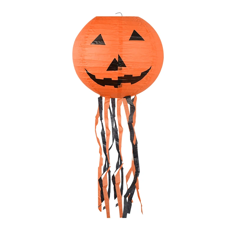 Linternas de papel con forma de Halloween, impresiones de calabaza/bruja/murciélago/esqueleto/araña para fiesta de Halloween, decoración colgante, vacaciones embrujadas, 1 ud.