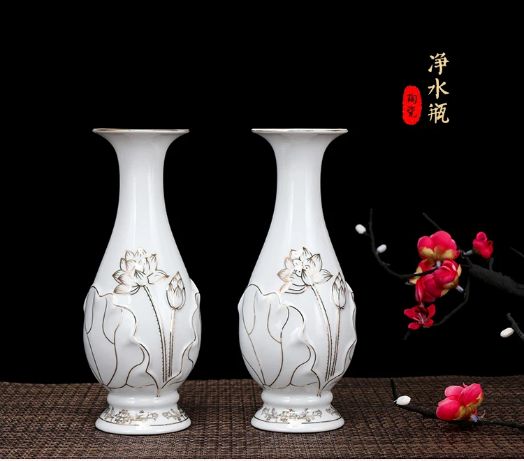 A pair 2PCS Wholesale Buddhist Taoism supply Buddha Guanyin bodhisattva God statue accessories Buddism godness Guanyin bottle A2