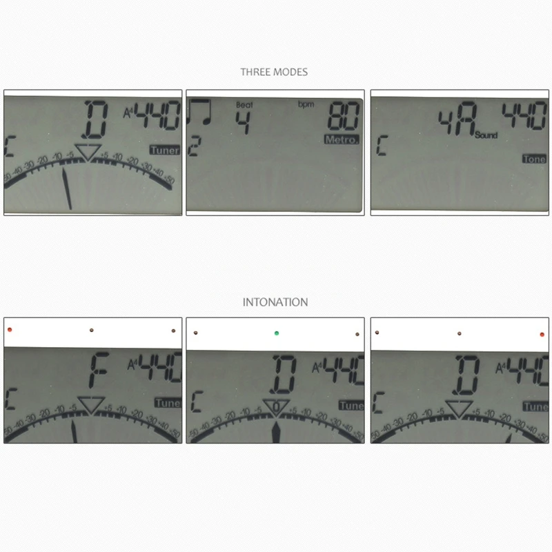 อัพเกรด Wind Instrument Tuner 3 ใน 1 Digital Tuner ไฟฟ้า Metrono ใช้สำหรับ Clarin แซ็กโซโฟนขลุ่ย