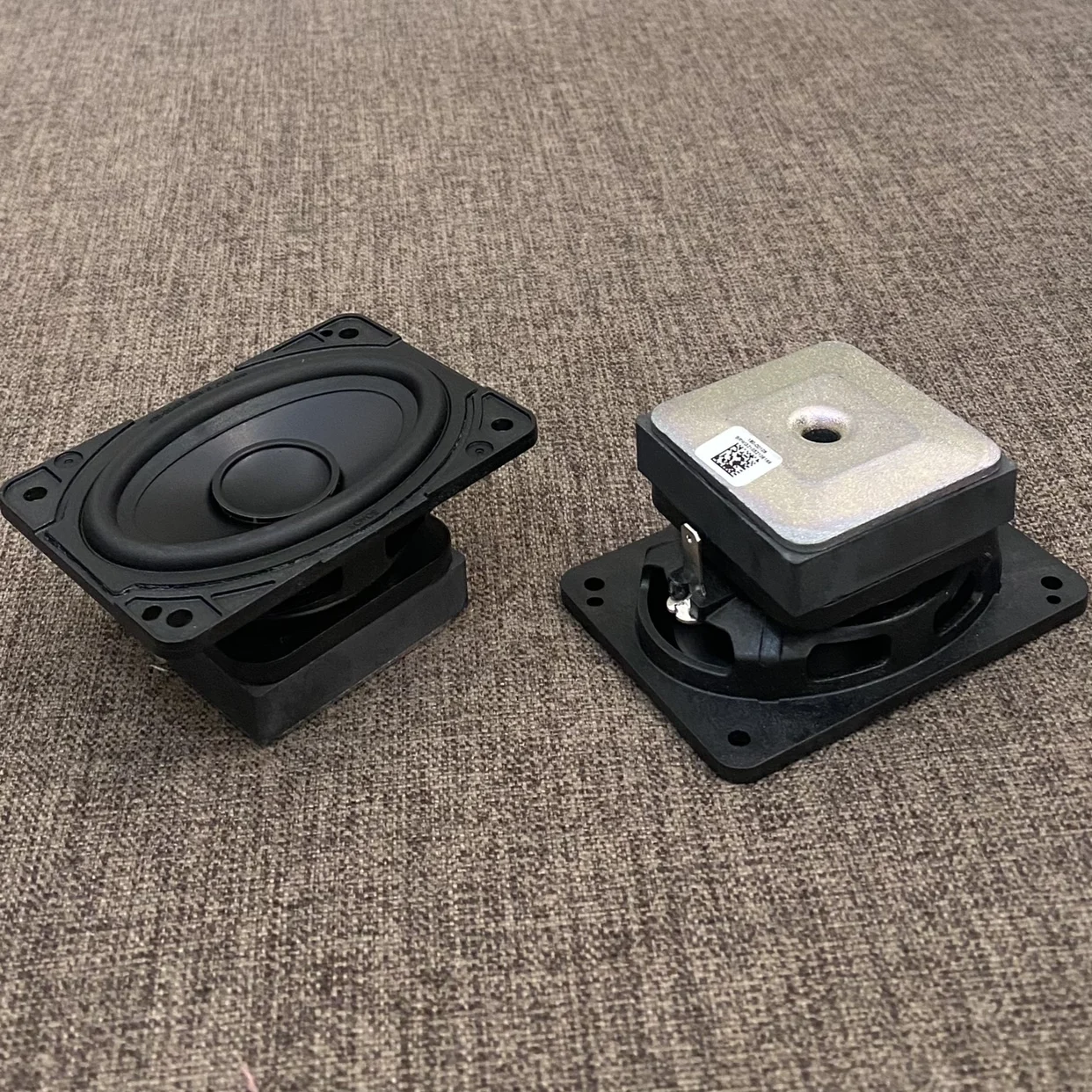 SONOS 스피커용 사각 미드레인지 베이스 스피커, 긴 스트로크 금속 사운드 캡 콘 확성기, DIY 수리 부품, 2*3 인치, 2 개