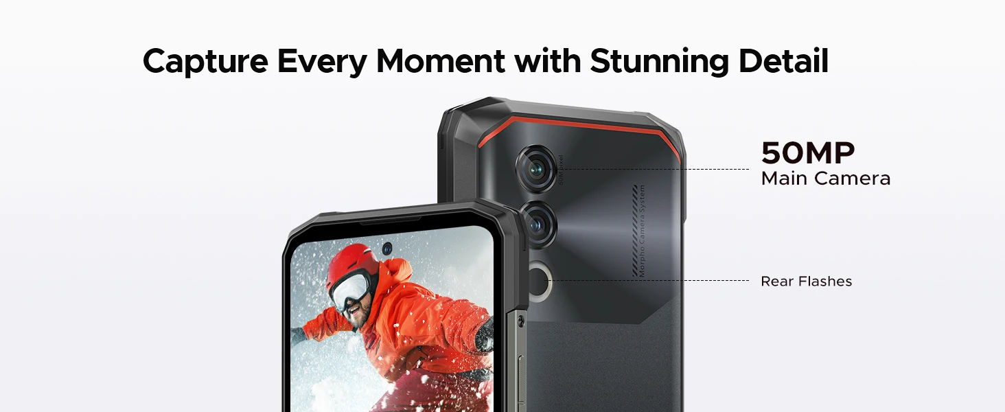 DOOGEE Blade10 Power Rugged Phone Gemini AI 6.6" Display 10300mAh Battery 48GB RAM(8+40) 128GB ROM Android 16 SmartPhone