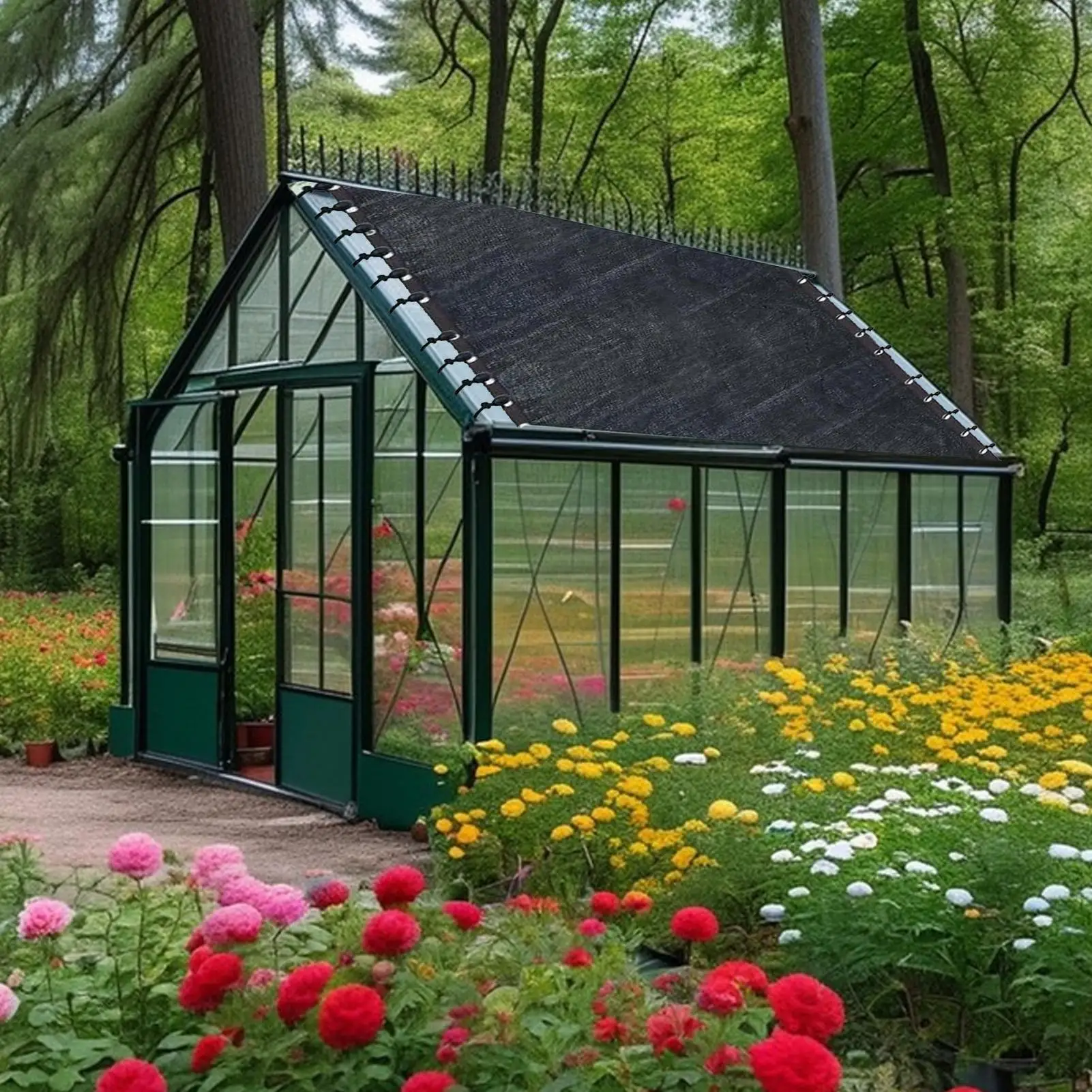 

Chicken Coop Tarp Chicken Coop Roof With 20 Pieces Ball Cords Netting Mesh Screen UV Protection Shade Cloth For Greenhouse