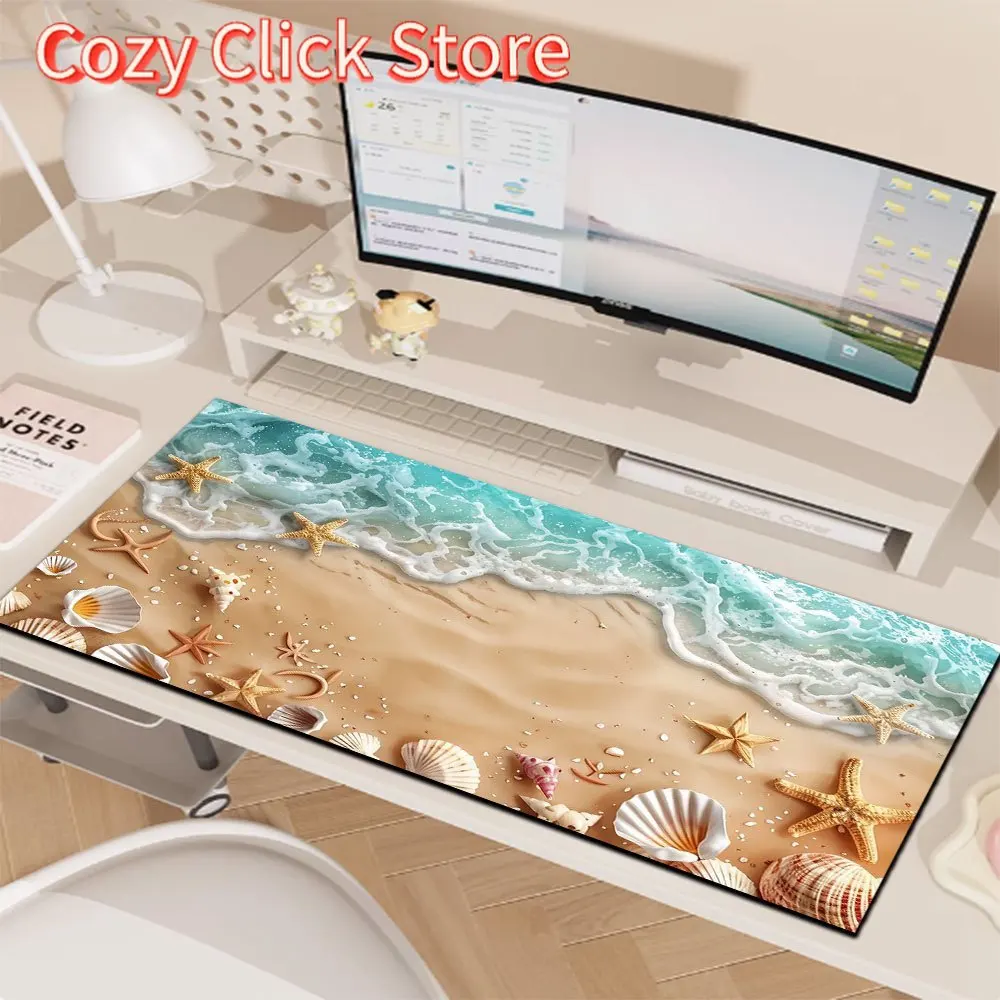 1 قطعة نمط الشاطئ كبير ماوس الوسادة الكمبيوتر حصيرة مكتب حصيرة لوحة المفاتيح حصيرة مكتب الألعاب الجدول حصيرة #6