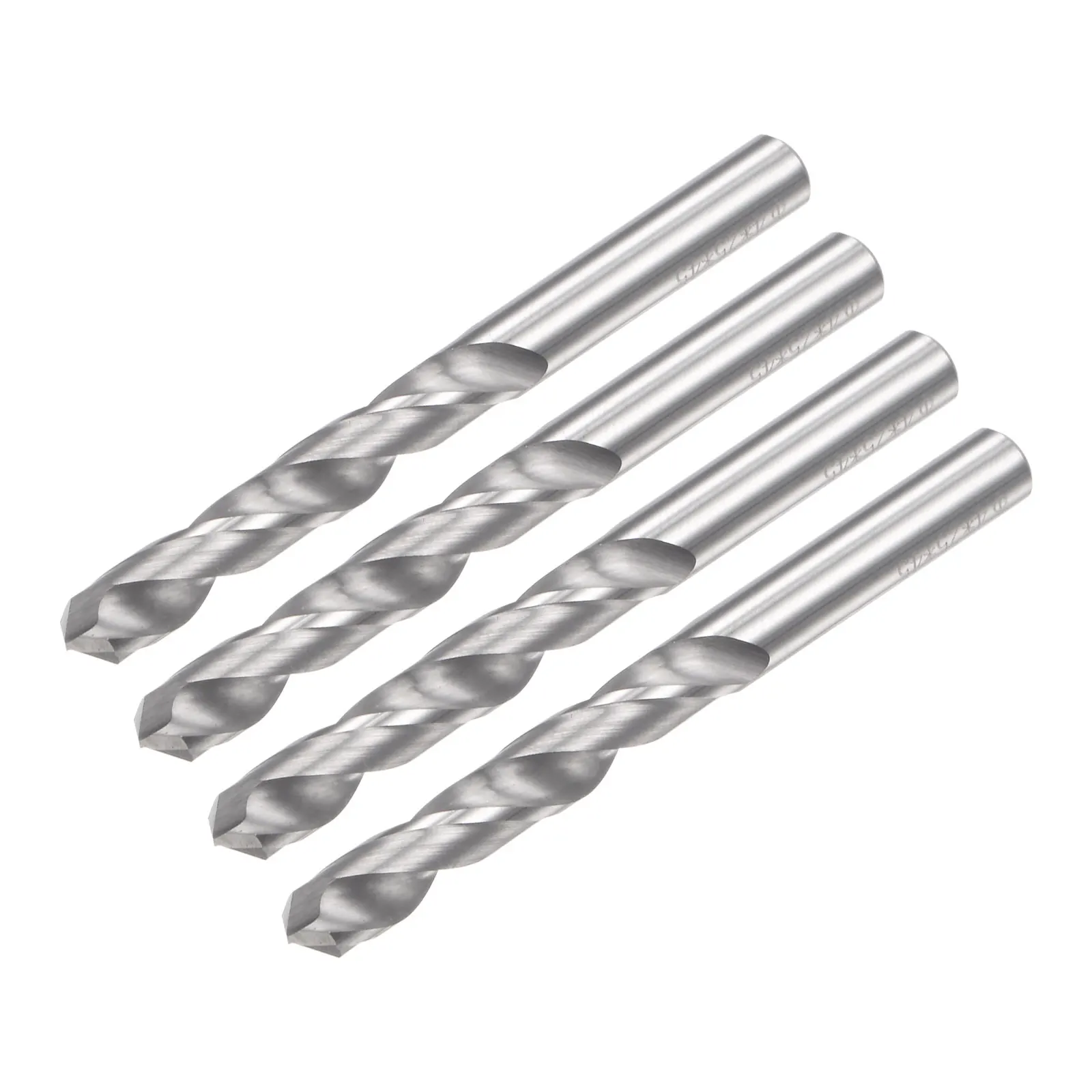 

2-4 Pcs Solid Carbide Drill Bits, C2/K20 Tungsten Carbide Jobber Drill Bits Straight Shank Drilling Tool for Stainless Steel Alu
